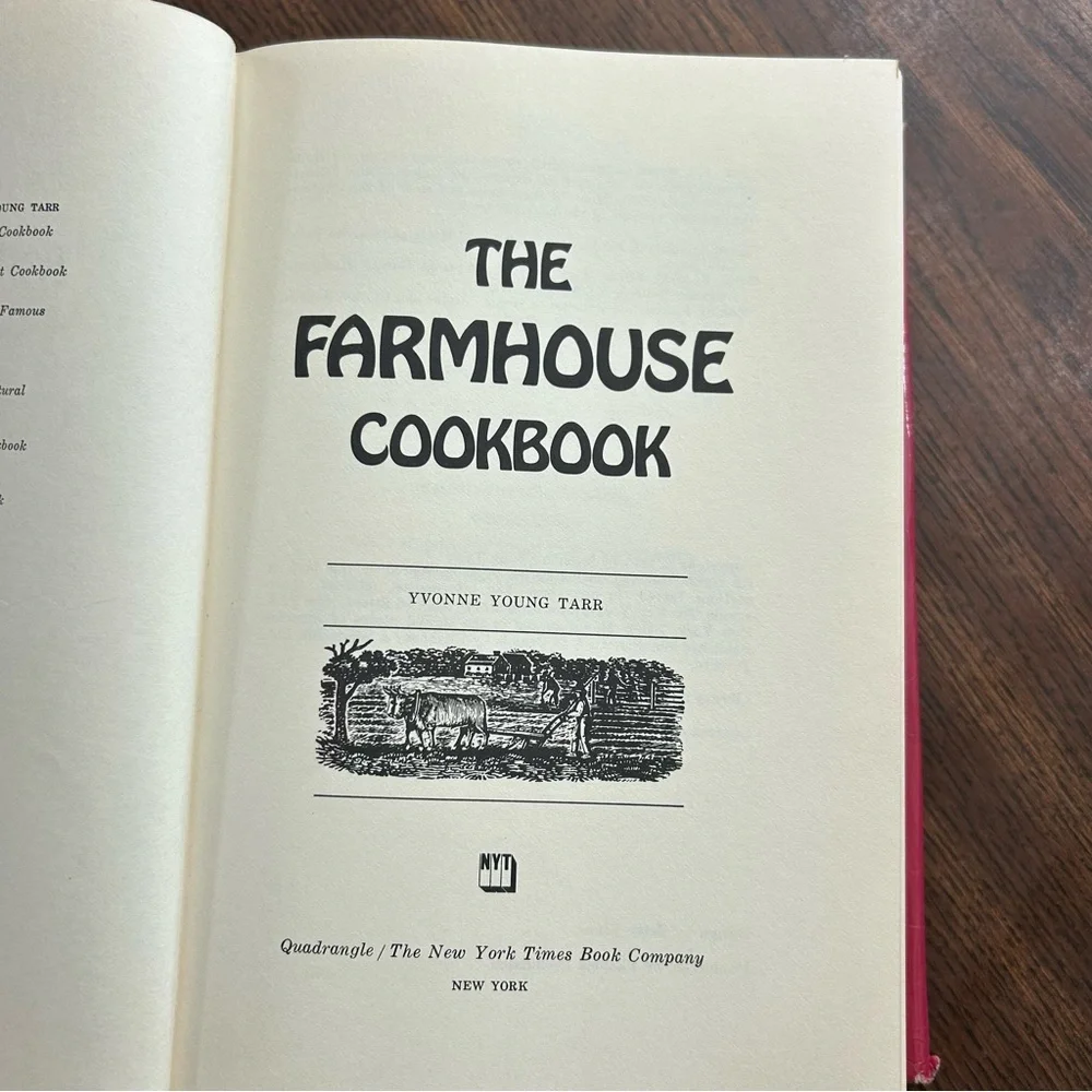 The Farmhouse Cookbook by Yvonne Young Tarr -‎ Red Cover